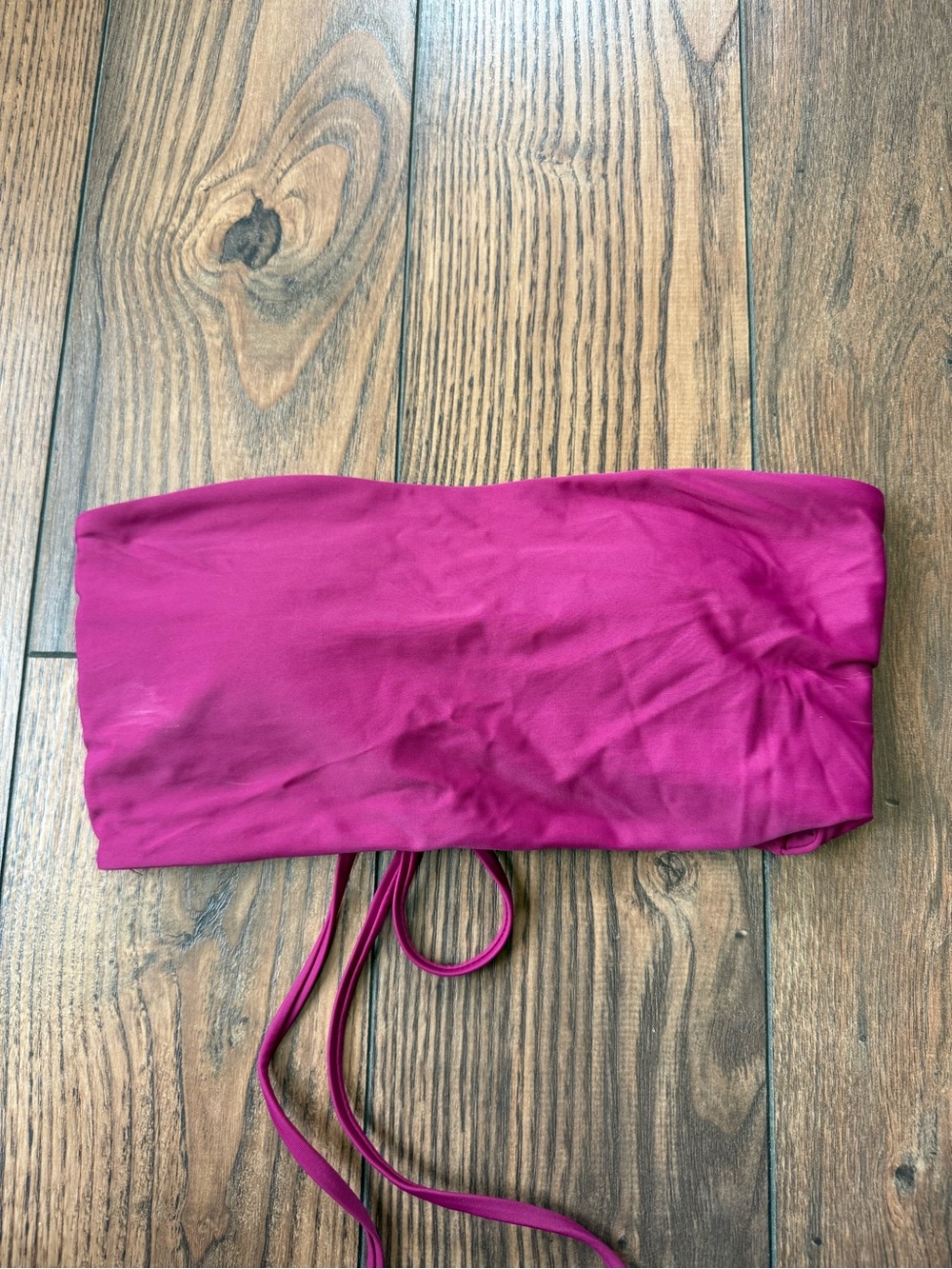Fuchsia Strapless Bandeau Top